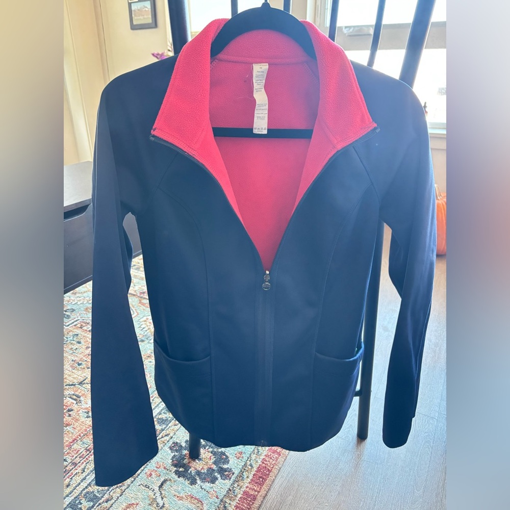Healing Hands Black Jacket with Pink Lining